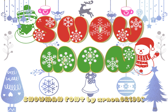 Snowman Font: Bubbly, Fun, and Perfect for Creative Projects